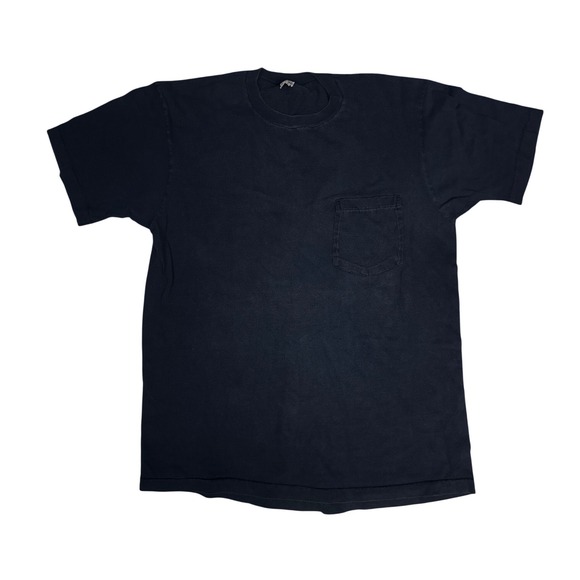 jcpenney Other - Vintage Navy Selvedge Pocket T-Shirt 100% Cotton Crew Neck XL Faded Workwear